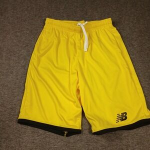 New Balance Shorts Mens Small Yellow NB Dry Athletic Soccer MS90426